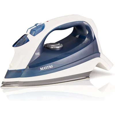 Maytag Speed Heat Steam Iron & Vertical Steamer with Stainless Steel Sole Plate, Self Cleaning Function + Thermostat Dial, M200 Blue