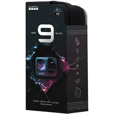 GoPro HERO9 Black - Waterproof Action Photo Camera with Front LCD and Touch Rear Screens, 5K Ultra