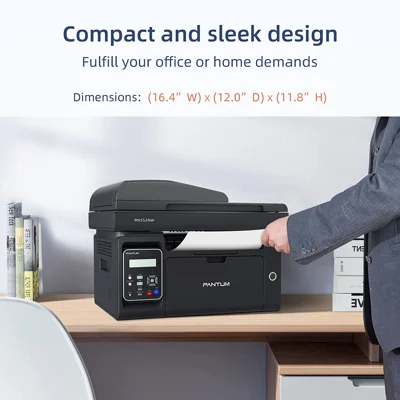 Pantum M6552NW All-in-One Wireless Monochrome Laser Printer Home Office - Print Copy Scan, Speed Up to 23 ppm, 50-Sheet ADF Printers