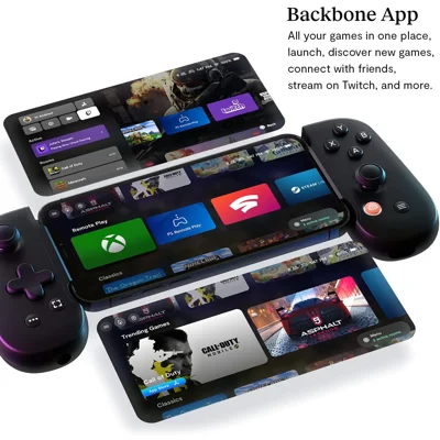 Backbone One Mobile Gaming Controller for iPhone - Turn Your iPhone into a Handheld Gaming Console - Play Xbox, Playstation, COD Mobile, Apple Arcad