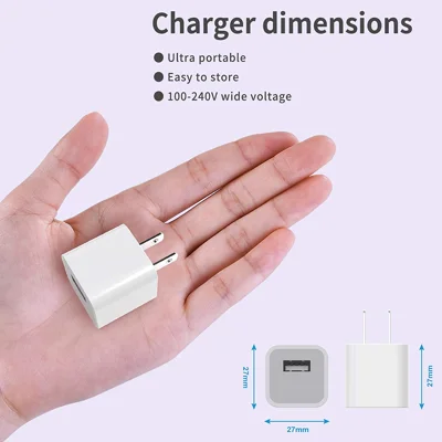 iPhone Charger,ZUQIETA 3Pack (Apple MFi Certified) Lightning Cable Data Sync Charging Cords with 3Pack USB Wall Charger Travel Plug Adapter