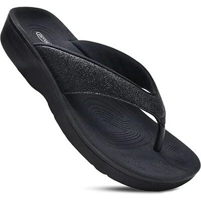 AEROTHOTIC Original Orthotic Comfort Thong Style Flip Flops Sandals for Women with Arch Support for Comfortable Walk