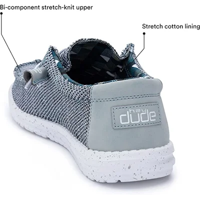 Hey Dude Men's Wally Multiple Colors | Men’s Shoes | Men's Lace Up Loafers | Comfortable & Light-Weight