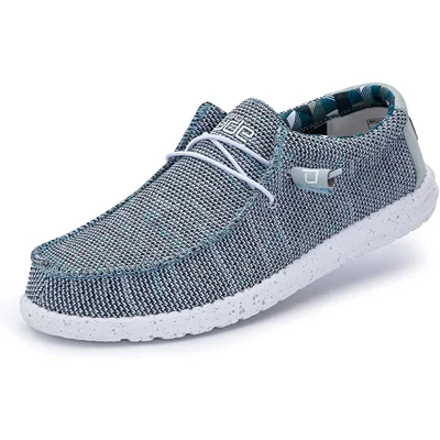Hey Dude Men's Wally Multiple Colors | Men’s Shoes | Men's Lace Up Loafers | Comfortable & Light-W..