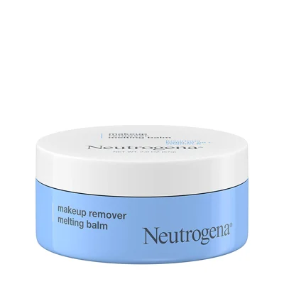 Neutrogena Makeup Remover Melting Balm to Oil with Vitamin E, Gentle and Nourishing Makeup Removing Balm for Eye, Lip, or Face Makeup, Travel-Friend