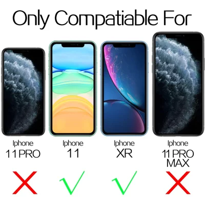 Mkeke Compatible with iPhone XR Screen Protector, iPhone 11 Screen Protector, Tempered Glass Film for Apple iPhone XR and iPhone 11, 3-Pack Clear