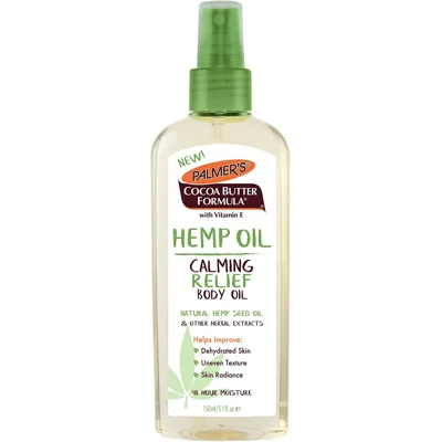 Palmer's Cocoa Butter Formula Hemp Oil Calming Relief Body Oil, 5.1 Ounces