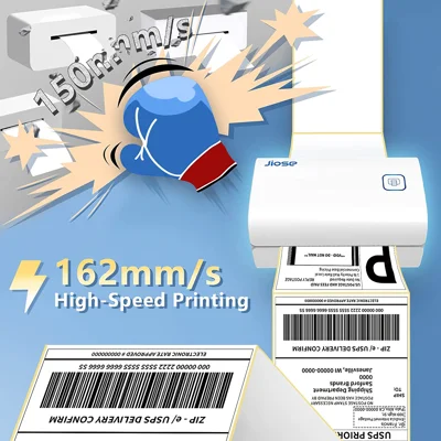 Jiose Thermal Label Printer for Small Business, Shipping Label Maker for Postal Mailing Address, Label Printers Mac