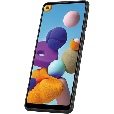 Samsung Galaxy A21 Factory Unlocked Android Cell Phone | Smartphone | 32GB Storage l 6.5” Black
