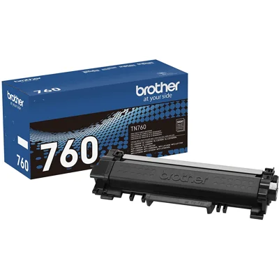 Brother Genuine Cartridge TN760 High Yield Black Toner,1 Pack