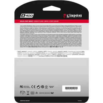 Kingston 240GB A400 SATA 3 2.5" Internal SSD SA400S37/240G - HDD Replacement for Increase Performance