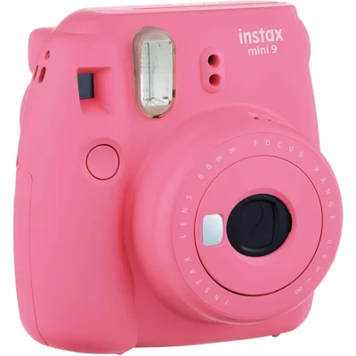 Fujifilm Instax Mini 9 Instant Camera, Flamingo Pink