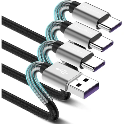 [3Pack 6ft]Compatible with Samsung Galaxy S9 S10 S8 Plus Charger Cord(3A Fast Charging), TPE USB C Type Charger Cable,USB A to Type C