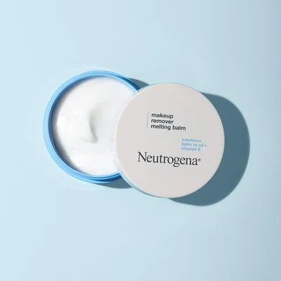Neutrogena Makeup Remover Melting Balm to Oil with Vitamin E, Gentle and Nourishing Makeup Removing Balm for Eye, Lip, or Face Makeup, Travel-Friend