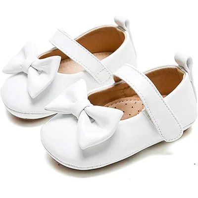 Baby and Toddler Girls Soft Sole Leather Shoes T-Strap Mary Jane for Infant Prewalkers