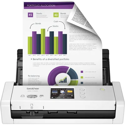 Brother Wireless Document Scanner , ADS-1700W, Fast Scan Speeds, Easy-to-Use, Ideal for Home, Home..