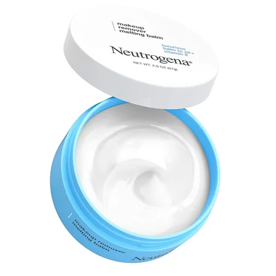 Neutrogena Makeup Remover Melting Balm to Oil with Vitamin E, Gentle and Nourishing Makeup Removing Balm for Eye, Lip, or Face Makeup, Travel-Friend