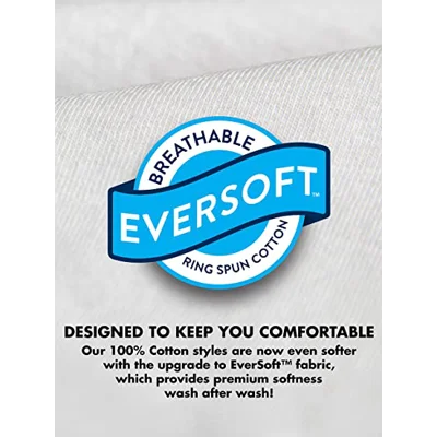 Fruit of the Loom Men's Eversoft Cotton Stay Tucked Crew T-Shirt