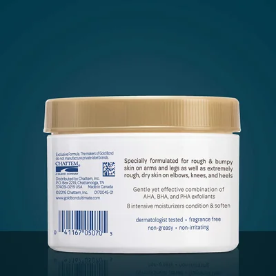 Gold Bond Ultimate Rough & Bumpy Daily Skin Therapy, 8 Ounce, Helps Exfoliate and Moisturize to Smooth, Soften