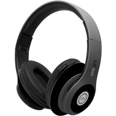 iJoy Matte Finish Bluetooth Headphones, Wireless Over Ear Foldable Headset with Built-in Microphone, FM, Micro SD Card Slot (Stealth)