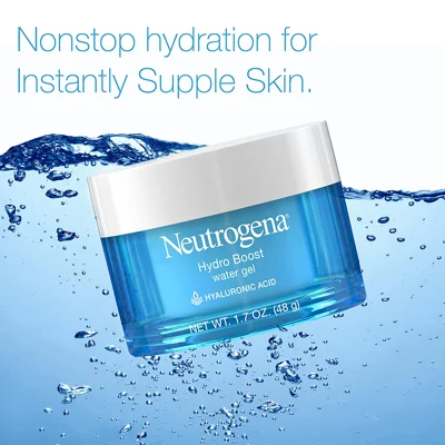 Neutrogena Hydro Boost Hyaluronic Acid Hydrating Water Gel Daily Face Moisturizer for Dry Skin, Oil-Free, Non-Comedogenic Face Lotion