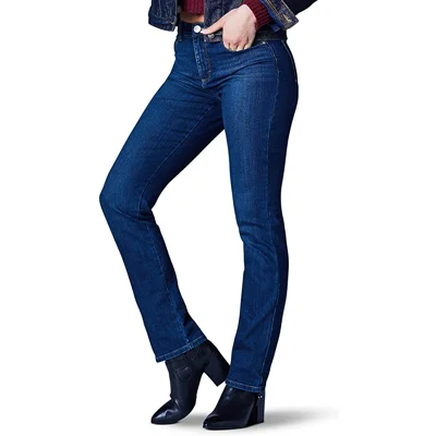 Lee Women’s Instantly Slims Classic Relaxed Fit Monroe Straight Leg Jean