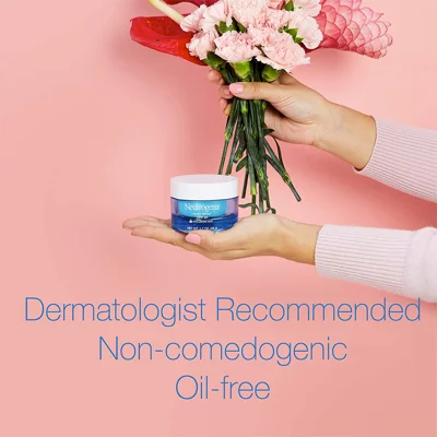 Neutrogena Hydro Boost Hyaluronic Acid Hydrating Water Gel Daily Face Moisturizer for Dry Skin, Oil-Free, Non-Comedogenic Face Lotion