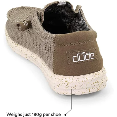 Hey Dude Men's Wally Multiple Colors & Sizes | Men’s Shoes | Men's Lace Up Loafers | Comfortable & Light-Weight