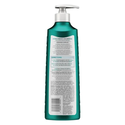 Curél Hydra Therapy, Itch Defense Moisturizer, Wet Skin Lotion, 12 Ounce, with Advanced Ceramide Complex, Vitamin E, & Oatmeal Extract