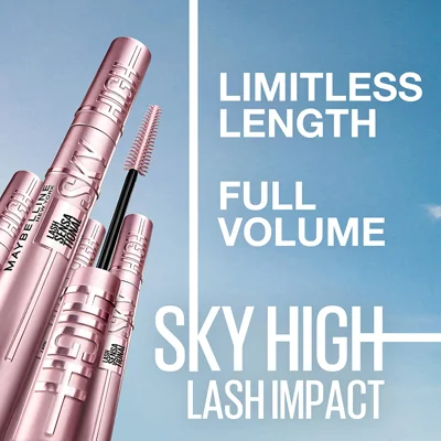 Maybelline New York Sky High Washable Mascara Makeup, Volumizing Mascara, Buildable, Lengthening Mascara, Defining, Curling, Multiplying