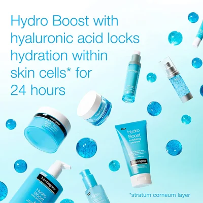 Neutrogena Hydro Boost Hyaluronic Acid Hydrating Water Gel Daily Face Moisturizer for Dry Skin, Oil-Free, Non-Comedogenic Face Lotion