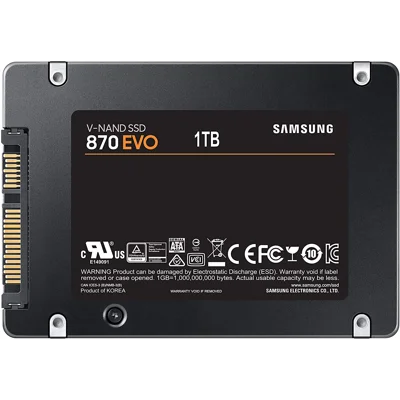 Samsung 870 EVO SATA III SSD 1TB 2.5” Internal Solid State Hard Drive, Upgrade PC or Laptop Memory and Storage