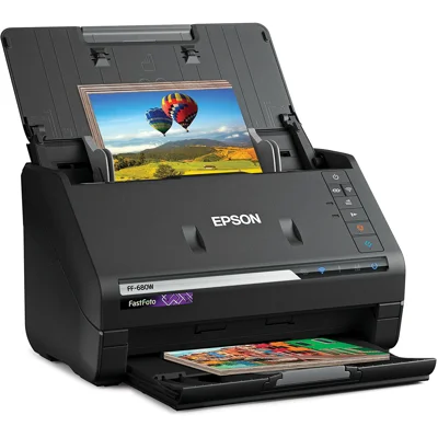 Epson FastFoto FF-680W Wireless High-Speed Photo and Document Scanning System, Scanner , Black