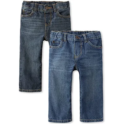 The Children's Place Baby Toddler Boys Basic Straight Jeans 2 Pack