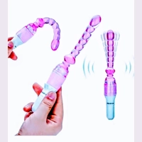 Anal Plug Beaded Dildo Vibrator