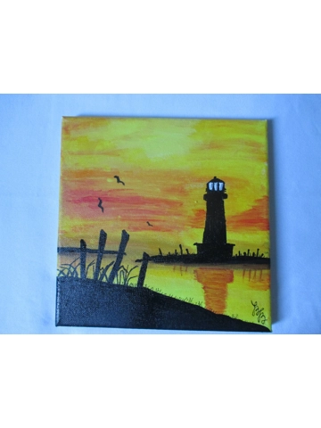 Original handpainted acryl painting by Betti Berenyi