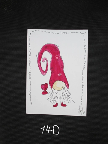 Original hand painted watercolour greeting cards by Betti Berenyi