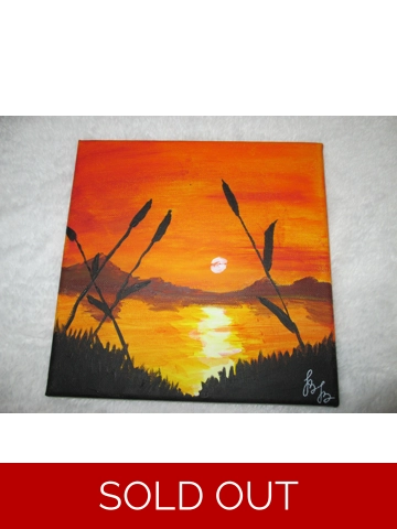 Original handpainted acryl painting by Betti Berenyi