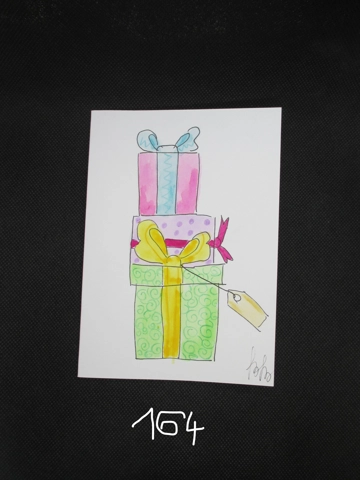 Original hand painted watercolour greeting cards by Betti Berenyi