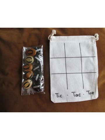 Original handpainted pebble art by Betti Berenyi / TIC TAC TOE