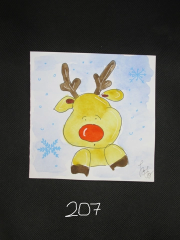 Original handpainted watercolour greeting cards by Betti Berenyi