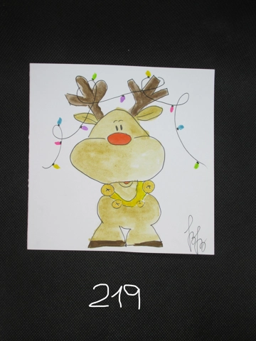 Original handpainted watercolour greeting cards by Betti Berenyi