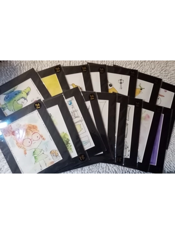 Original handpainted watercolour painting by Betti Berenyi (A5)