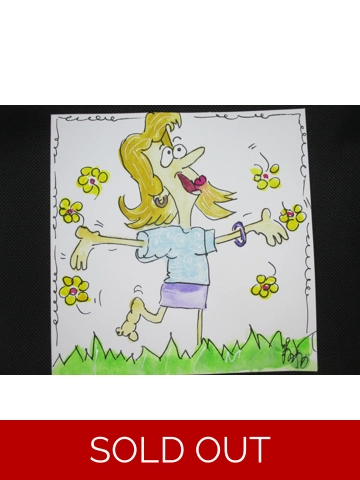 Original handpainted watercolour greeting cards by Betti Berenyi