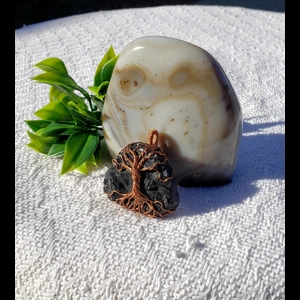 Tree Of Life, Copper Wire Wrapped Black Tourmaline (Schorl)