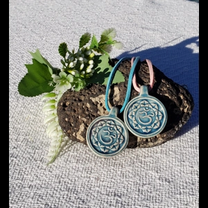 Om Ceramic Pendant Necklace