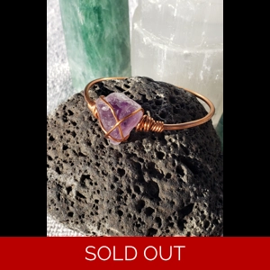 Chunky Amethyst Point Bracelet