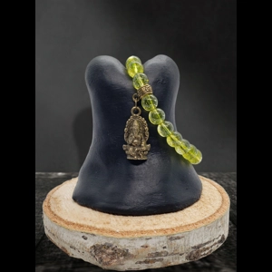 Peridot Ganesha Bracelet