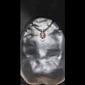 Hand Carved Smoky Rose Necklace