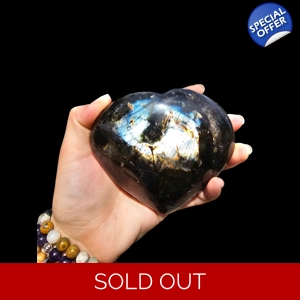 Labradorite Puffy Heart - Large Labradorite Puffy Heart - Large